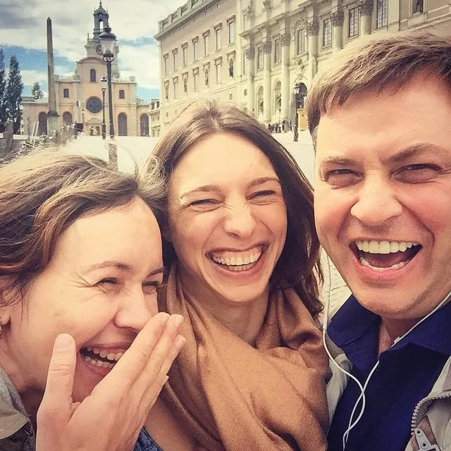 А мы гуляем по Стокгольму! 😍👍😜 @latanska (at The Royal Palace Stockholm)