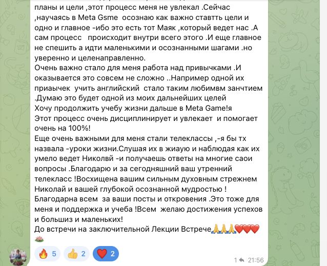 Отзыв Людмила Блинкова об участии в MetaGame™, сезон №9, часть 2