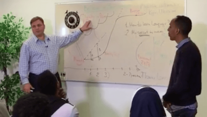 Выступление Николая Латанского в Швеции перед беженцами кратинка